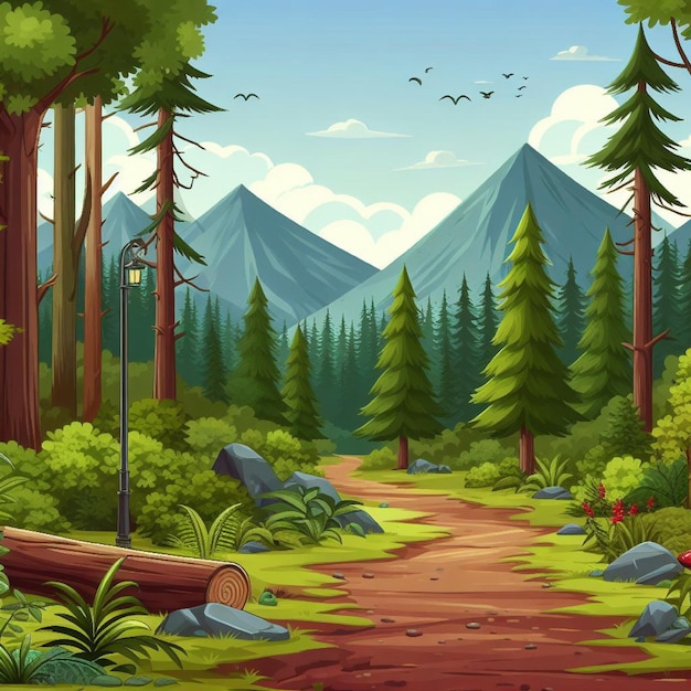 cartoon forest