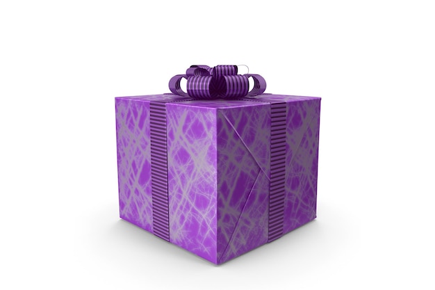 Cartoon Gift Box Purple