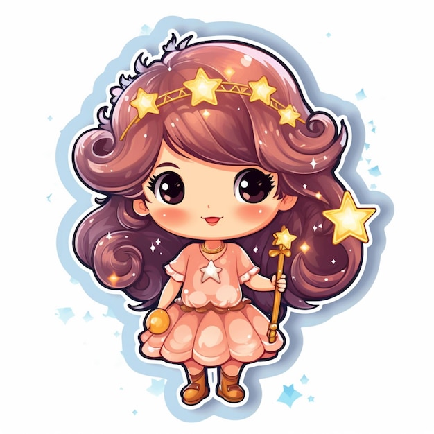 AI GENERATED - Anime Girl Sticker - The Princess 24525719 PNG