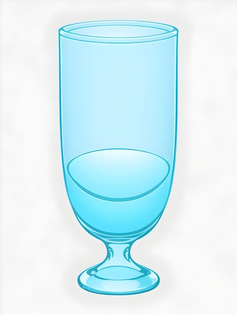 カートゥーン グラス 2D ベクトル 白い背景