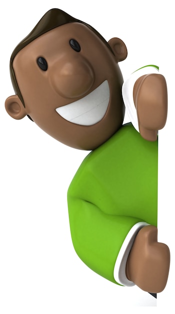 Cartoon guy - 3D Illustration