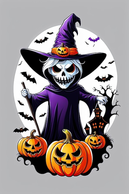 cartoon halloween poster