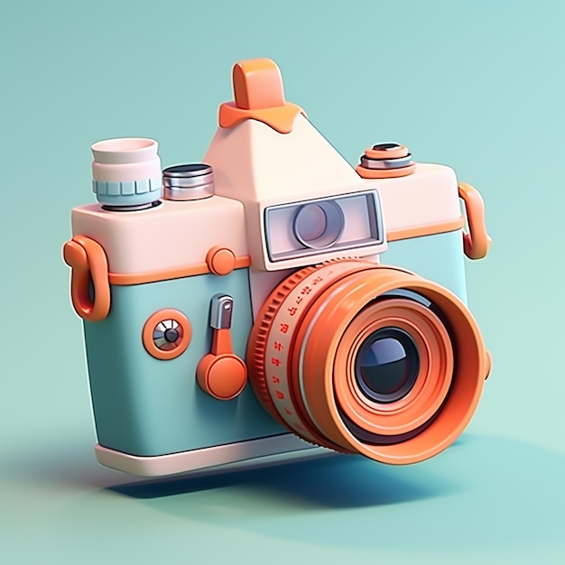 Cartoon high-end camera 3d