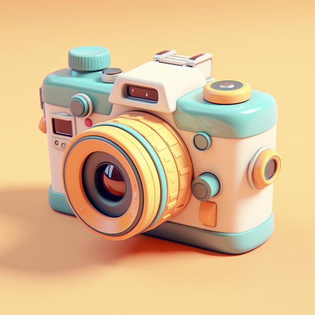 Cartoon high-end camera 3d