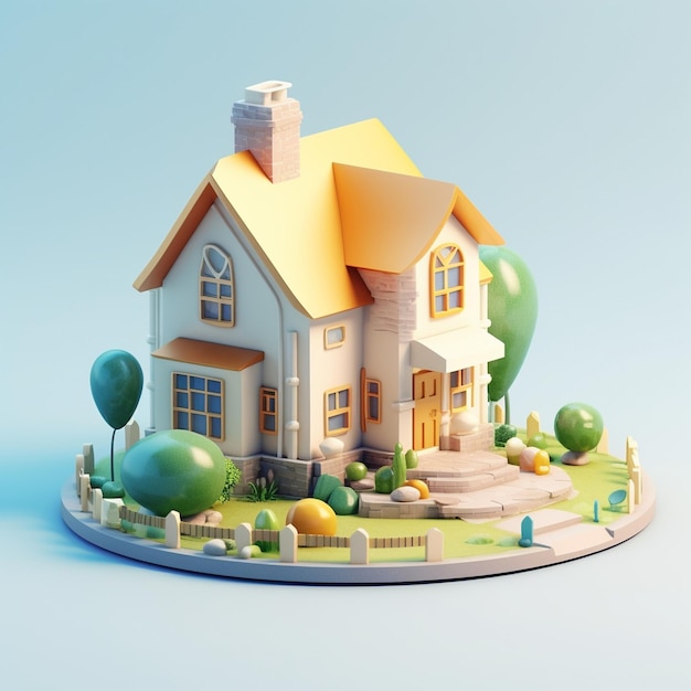 Cartoon house 3D