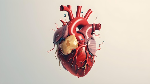 Cartoon Human Heart Cartoon Organs Heart Cartoon 3d Illustration