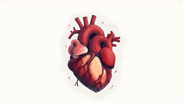 Cartoon Human Heart Cartoon Organs Heart Cartoon 3d Illustration