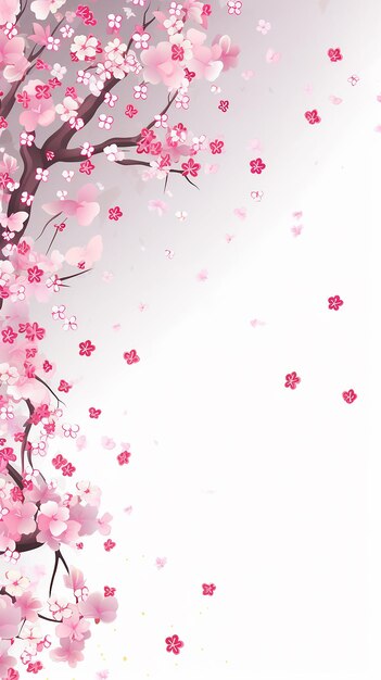 cartoon illustration Cartoon Japanese cherry blossom