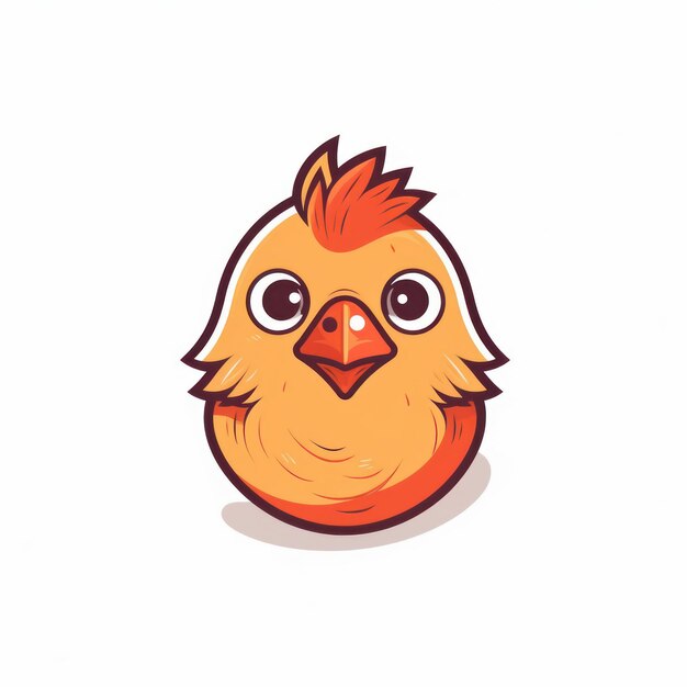 A cartoon illustration of a chick