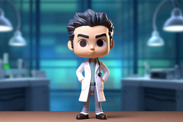 cartoon illustration doctor