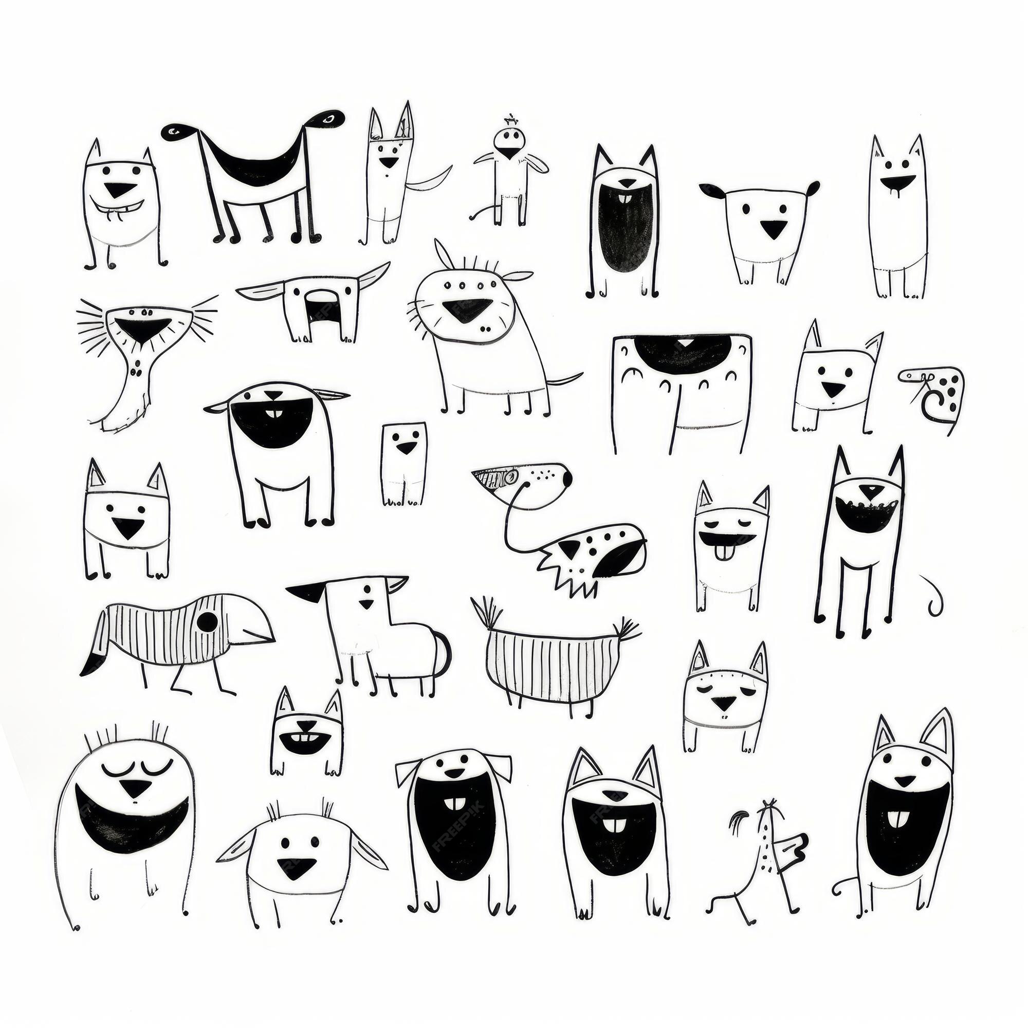 Premium AI Image Cartoon Illustration Of A Group Of Dogs premium-ai-image-cartoon-illustration-of-a-group-of-dogs
