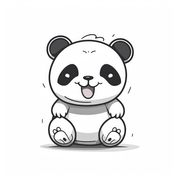 A cartoon illustration of a Panda Bear