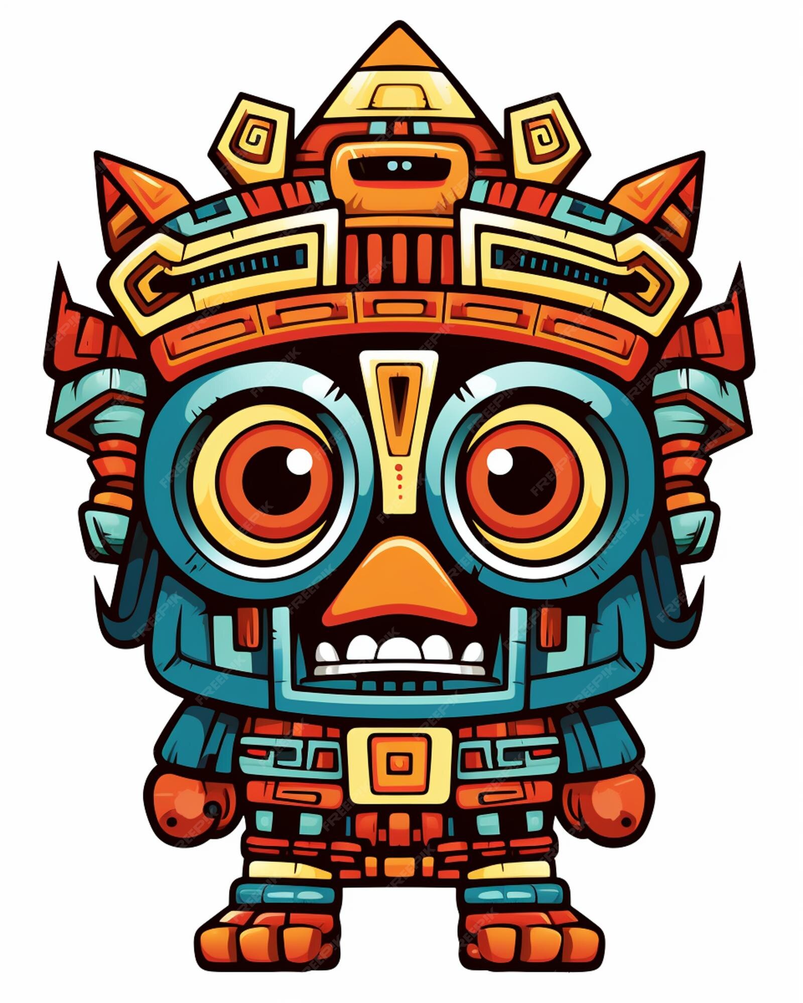 Premium AI Image A Cartoon Image Of A Colorful Mask With A Big Face premium-ai-image-a-cartoon-image-of-a-colorful-mask-with-a-big-face
