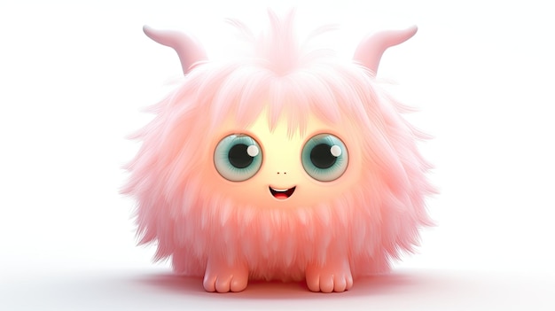 Foto un'immagine di cartone animato di un fluffy, fluffy, fluffy, fluffy, fluffy