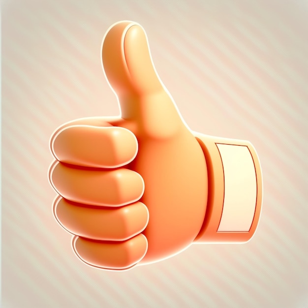 A cartoon image of a hand giving a thumbs up.