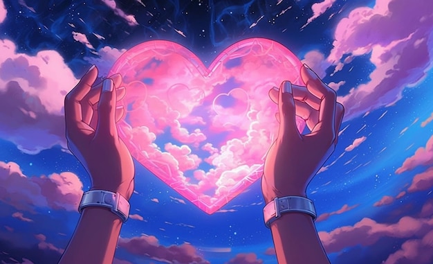 anime love heart