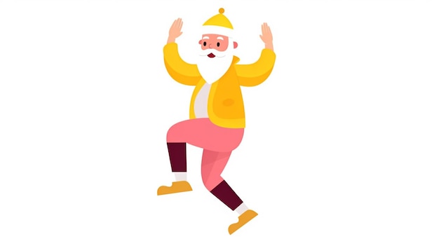 мультфильм с изображением человека с бородой и желтой курткой