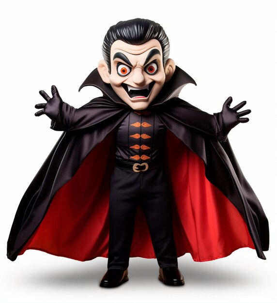 Photo cartoon image of a vampire