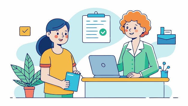 a cartoon image of a woman with a folder that says quot a woman quot