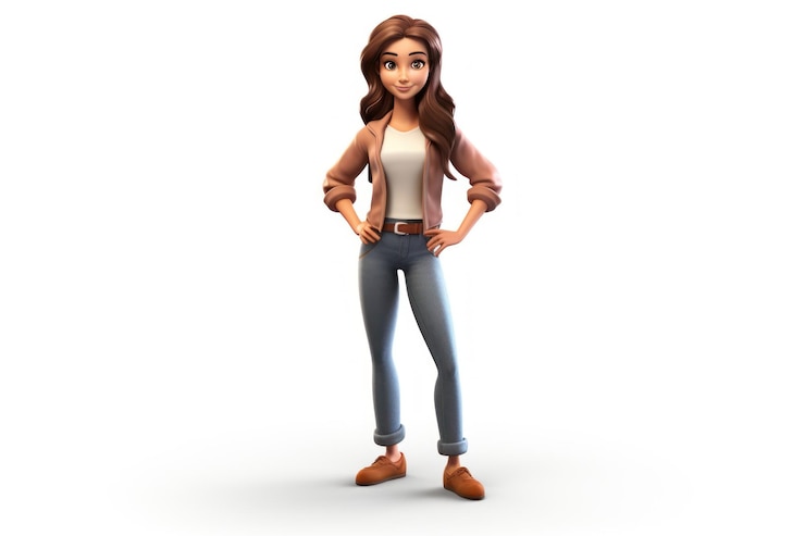 Photo cartoon jeans denim adult