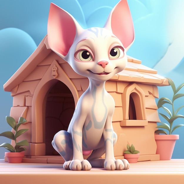 Cartoon kat 3D