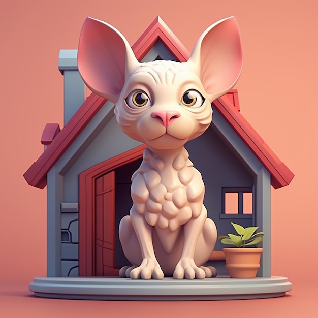 Cartoon kat 3D