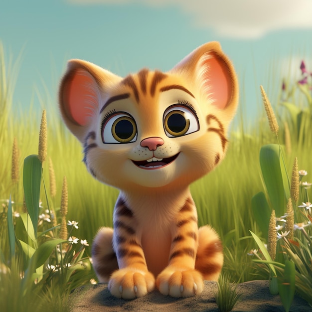 Cartoon kat 3D