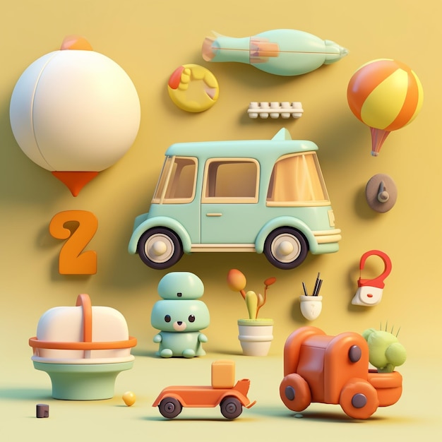 Cartoon kind-object 3D