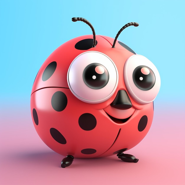 Cartoon ladybug 3d