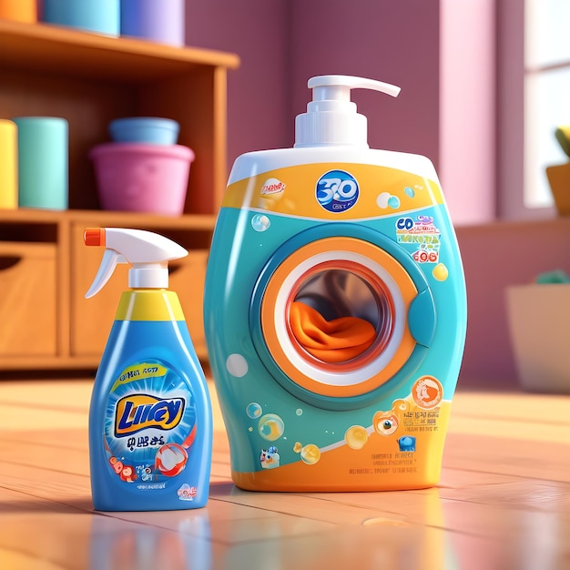 cartoon Laundry liquid