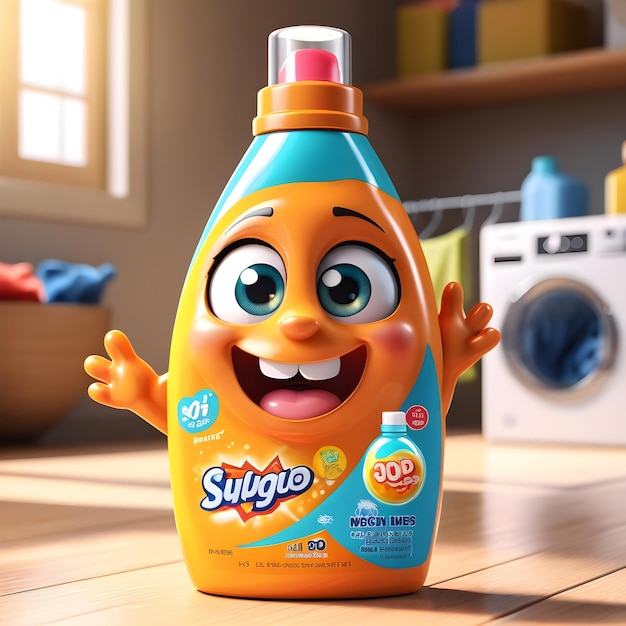 cartoon Laundry liquid