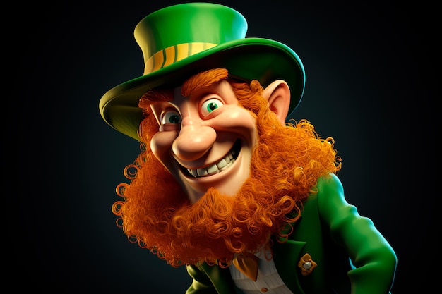 Cartoon Leprechaun for St Patrick's Day