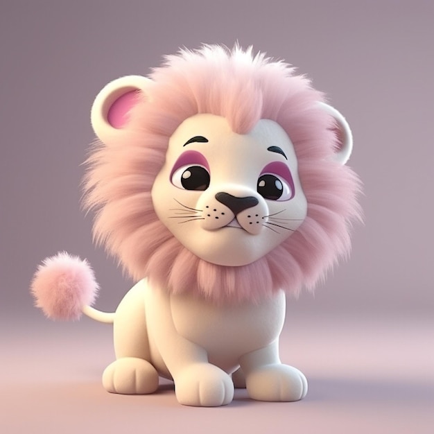 Cartoon Lion Baby Lion Lion 3D character Lion 2D icon Cute Lion images