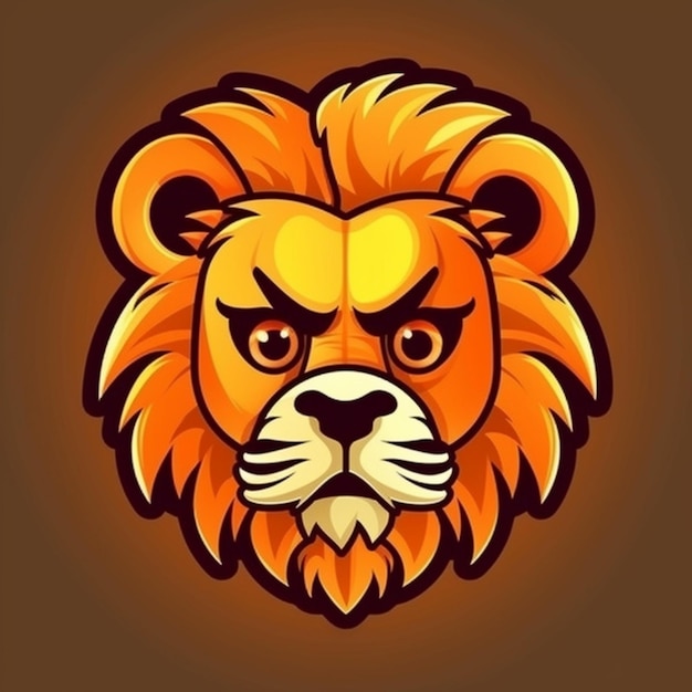 Cartoon Lion Face Clipart