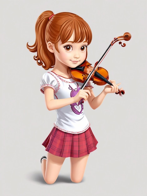 cartoon little girl