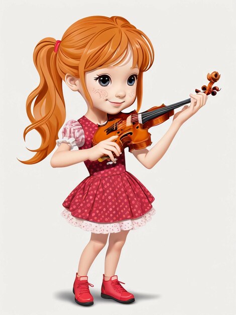 Photo cartoon little girl