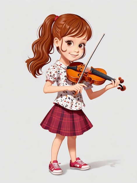 cartoon little girl