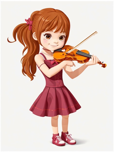 Photo cartoon little girl