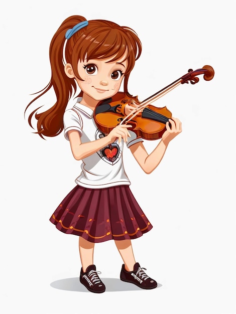 cartoon little girl