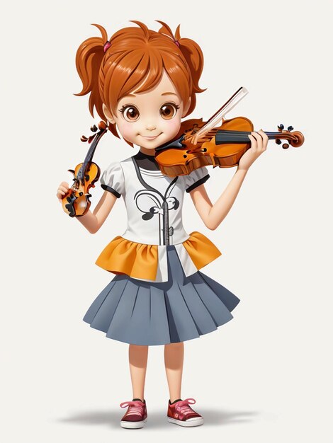 cartoon little girl