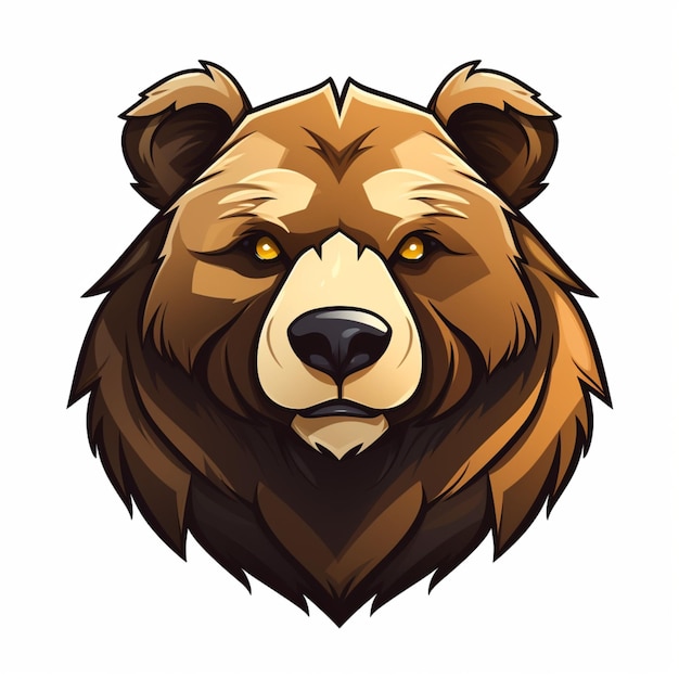 Photo cartoon logo bear