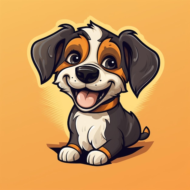 cartoon logo dog