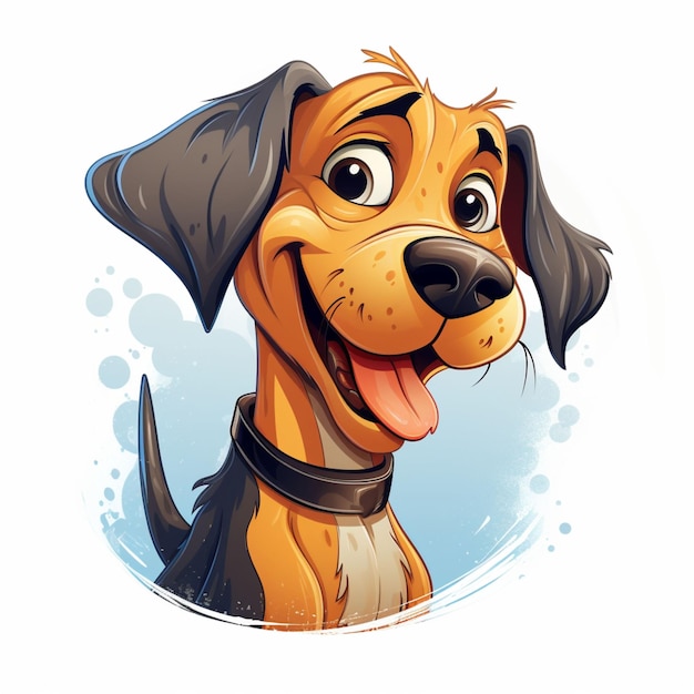 cartoon logo dog