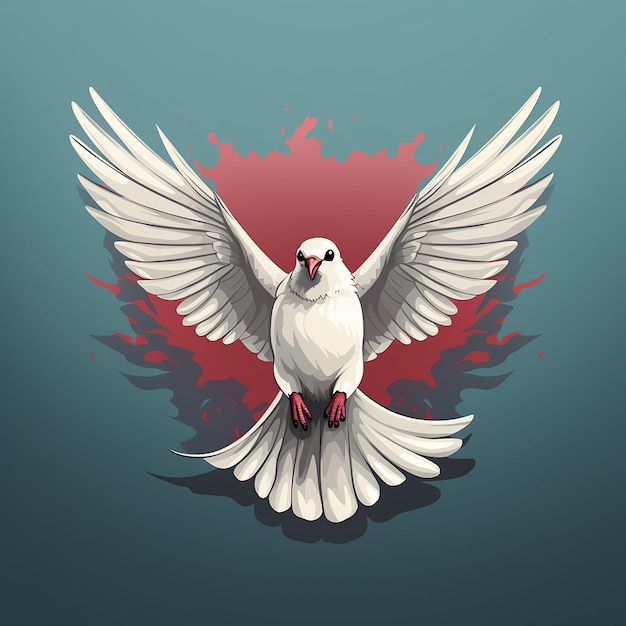 cartoon logo dove