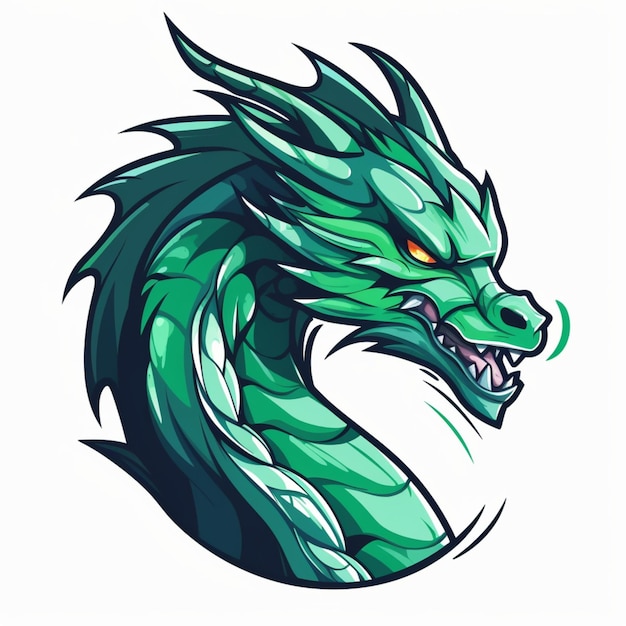 cartoon logo dragon