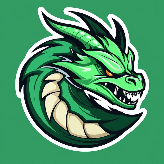 Photo cartoon logo dragon