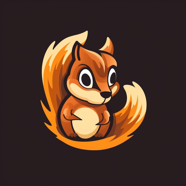 Cartoon logo eekhoorn
