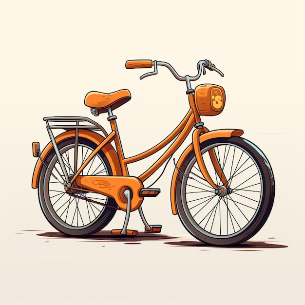 cartoon logo fiets