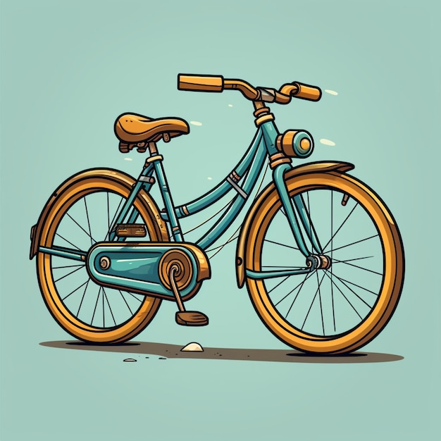 cartoon logo fiets