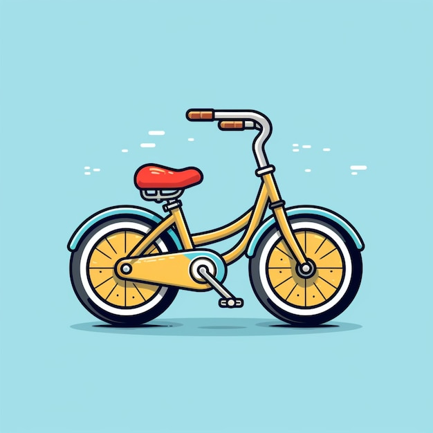 cartoon logo fiets